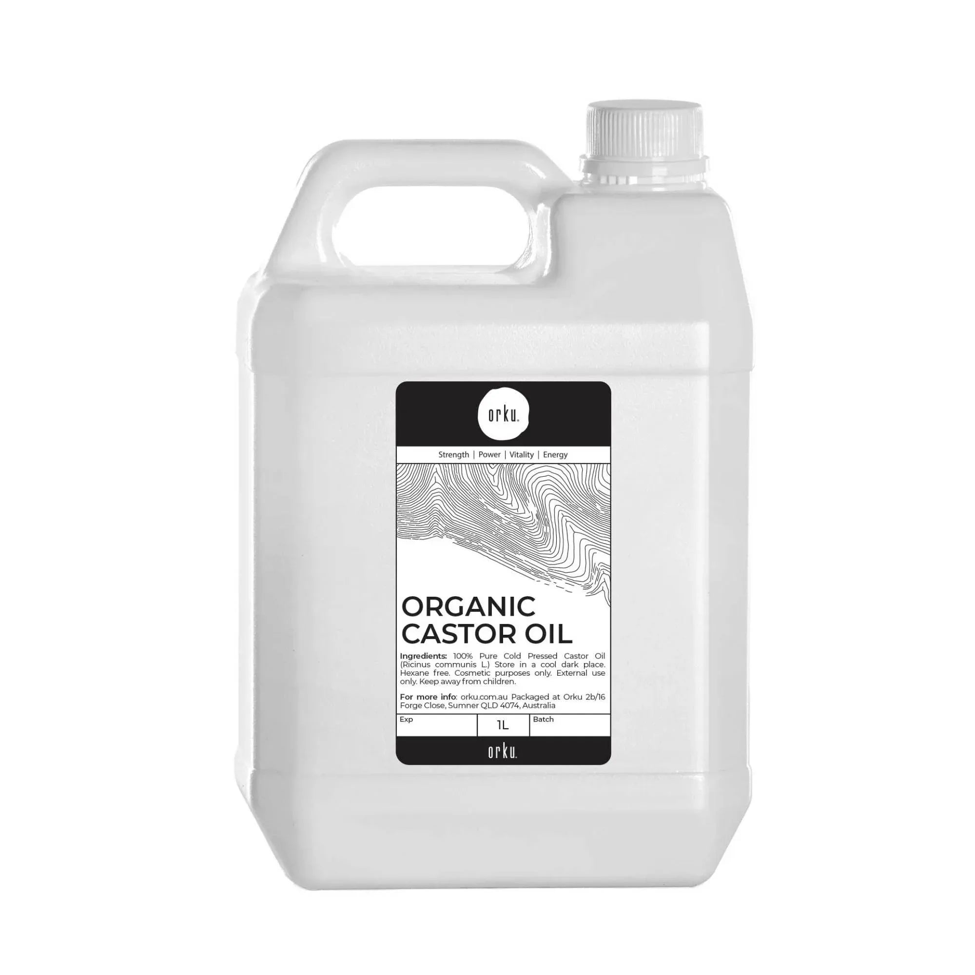 Orku 5L Organic Castor Oil - Hexane Free Cold Pressed V238-SUPDZ-40037334876240