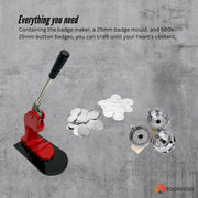 Button Badge Making Set 25mm - Maker + Mould + Badges V238-SUPDZ-40039968309328