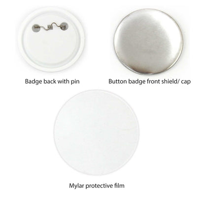 500x Button Badges 32mm - Craft DIY Hobby Accessory Making V238-SUPDZ-40045985202256