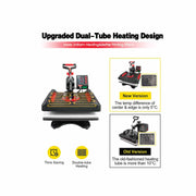 5 in 1 Combo Heat Press - DIY Hobby Craft Logo Transfer HVT Sublimation Printing V238-SUPDZ-40063446777936
