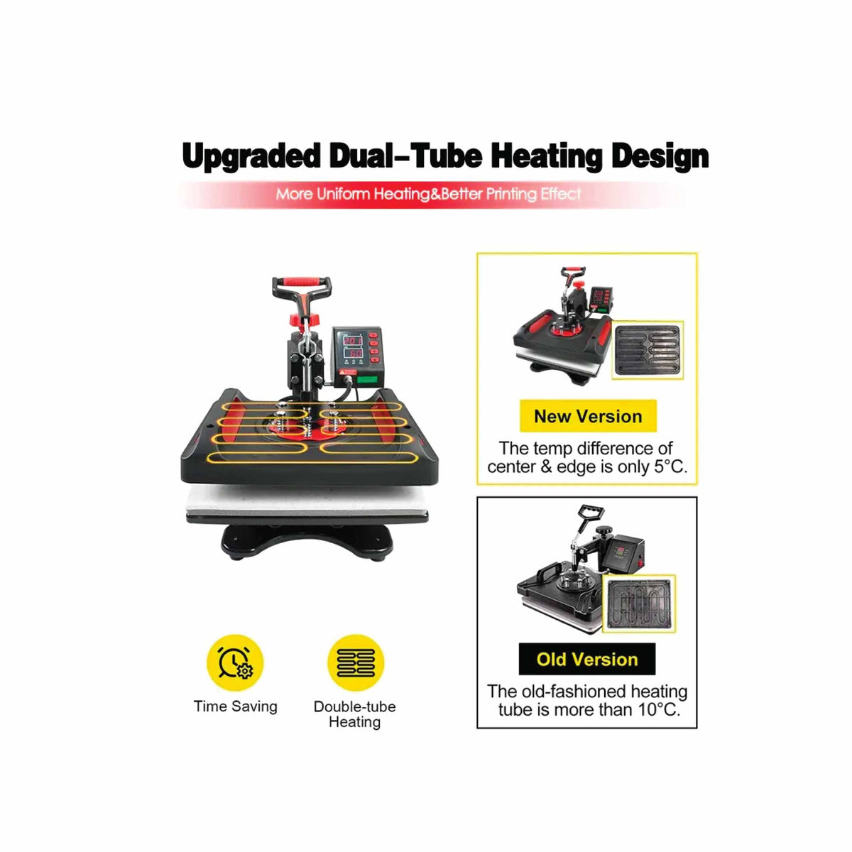 5 in 1 Combo Heat Press - DIY Hobby Craft Logo Transfer HVT Sublimation Printing V238-SUPDZ-40063446777936