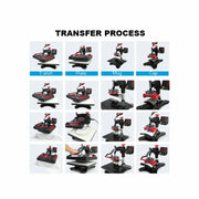 5 in 1 Combo Heat Press - DIY Hobby Craft Logo Transfer HVT Sublimation Printing V238-SUPDZ-40063446777936