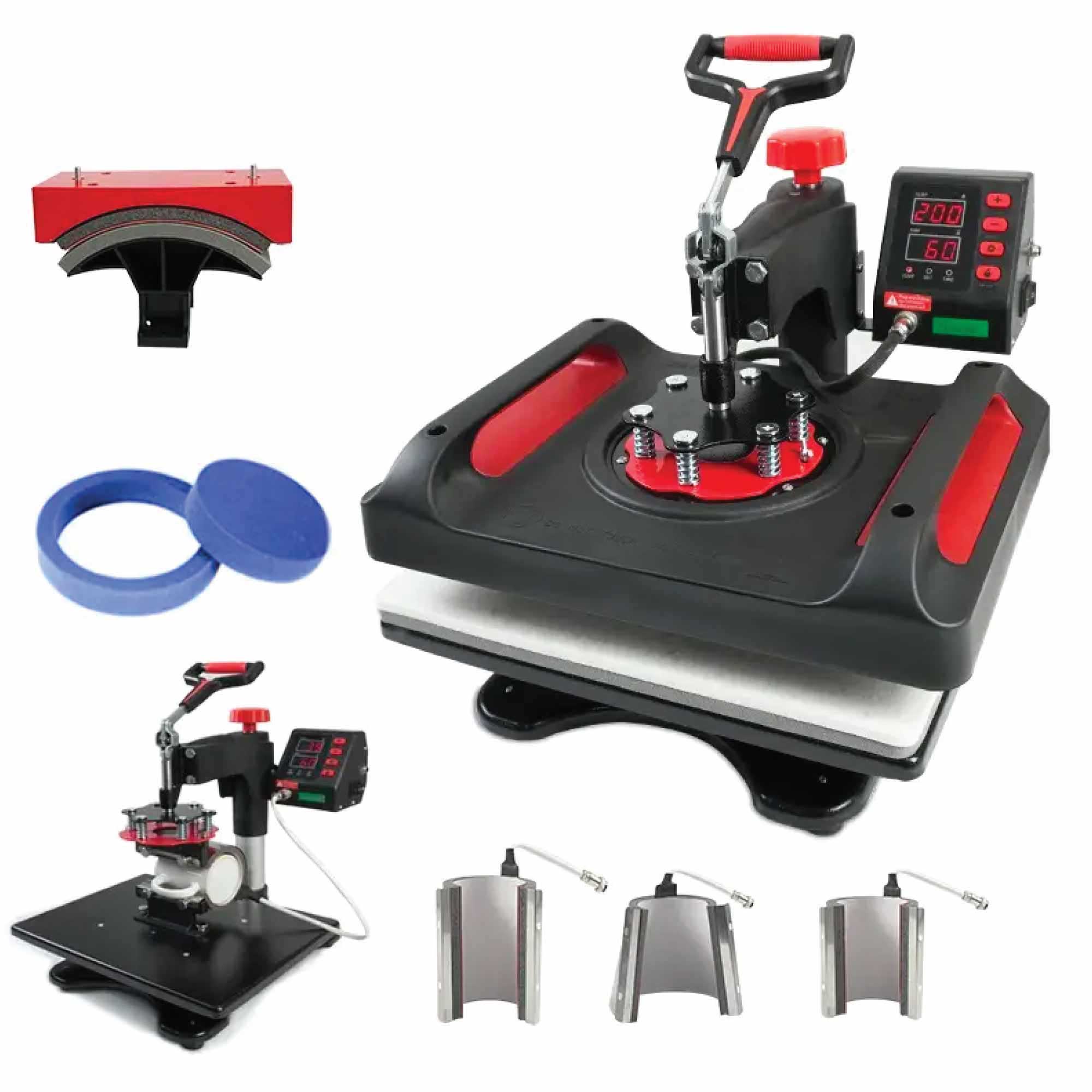 8 in 1 Combo Heat Press - DIY Hobby Craft Logo Transfer HVT Sublimation Printing V238-SUPDZ-40065037598800