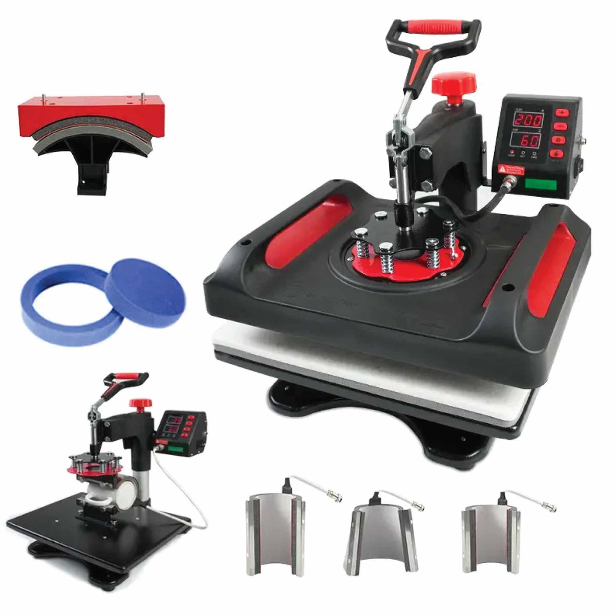 8 in 1 Combo Heat Press - DIY Hobby Craft Logo Transfer HVT Sublimation Printing V238-SUPDZ-40065037598800