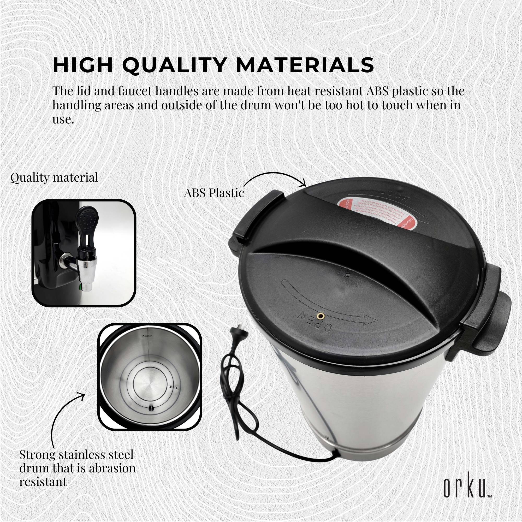 10L Orku Candle Wax Heater With Core Heating Tap - Electric Warmer Melter Pot V238-SUPDZ-40066202861648