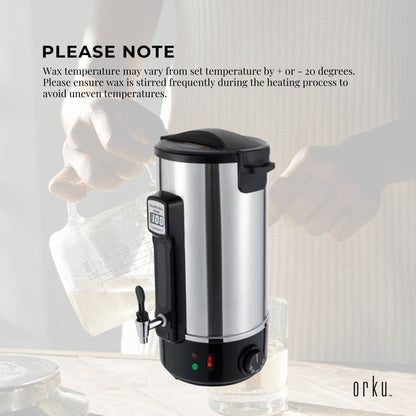 10L Orku Candle Wax Heater With Core Heating Tap - Electric Warmer Melter Pot V238-SUPDZ-40066202861648
