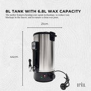 8L Orku Candle Wax Heater With Tap And Accessories - Candle Making Melter Pot V238-SUPDZ-40076489097296