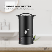 8L Candle Wax Heater Black With Tap And Accessories - Candle Wax Melter V238-SUPDZ-40076971114576