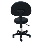 Salon Stool - Adjustable Swivel Chair with Back - Pedicure Beauty Hairdressing V238-SUPDZ-40082774720592