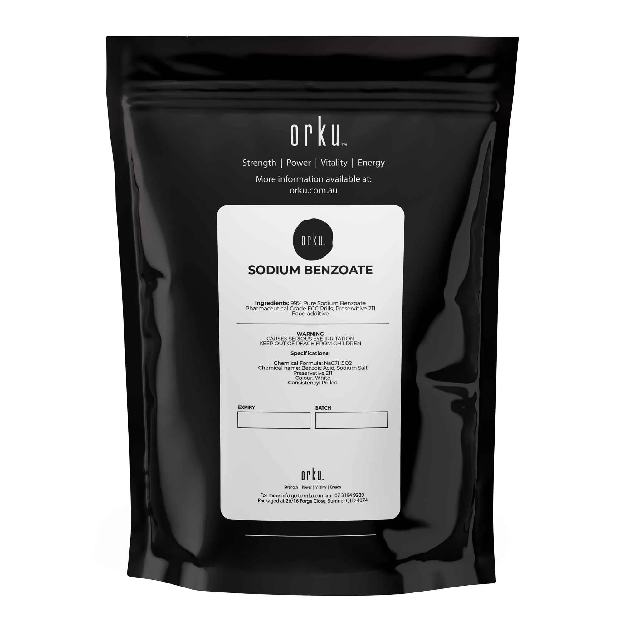 Orku 400g Sodium Benzoate USP/FCC Grade Prills - E211 Preservative CAS 532-32-1 V238-SUPDZ-40084024852560