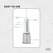 Orku Portable Oral Irrigator Flosser 350ml - Rechargeable Water Dental Teeth Cleaner V238-SUPDZ-40125763289168