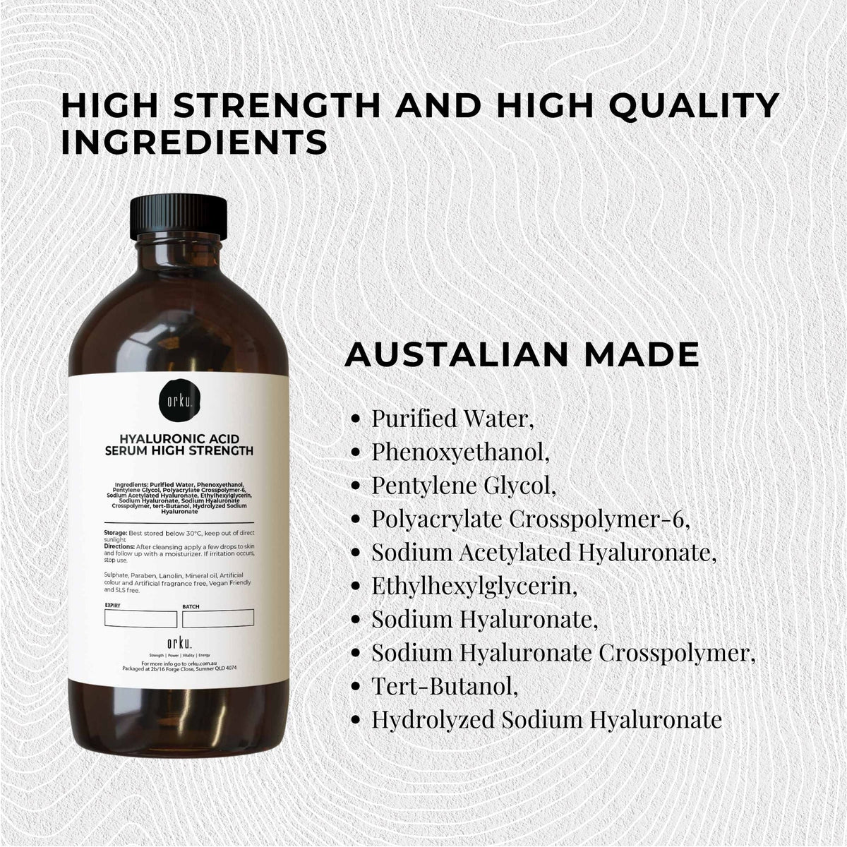 1L Hyaluronic Acid Serum - High Strength Bulk Cosmetic Face Skin Care V238-SUPDZ-40128263389264