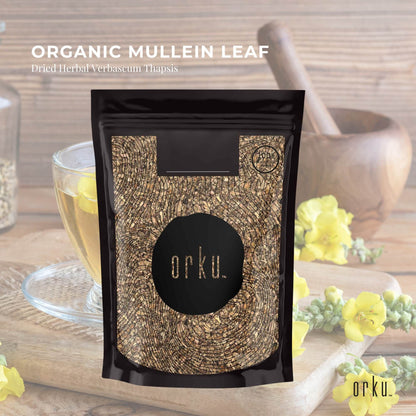 Orku 50g Organic Mullein Leaf - Dried Herbal Verbascum Thapsis V238-SUPDZ-40142212399184