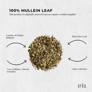 Orku 400g Organic Mullein Leaf - Dried Herbal Verbascum Thapsis V238-SUPDZ-40142212595792