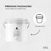 Orku 5Kg Fine Calcium Sulphate Gypsum Powder Tub - Dihydrate Food Grade FCC E516 V238-SUPDZ-40142244446288