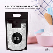 Orku 5Kg Fine Calcium Sulphate Gypsum Powder - Dihydrate Food Grade FCC E516 V238-SUPDZ-40142253883472