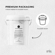 Orku 1Kg Fine Calcium Sulphate Gypsum Powder Tub - Dihydrate Food Grade FCC E516 V238-SUPDZ-40142257258576