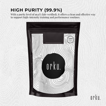 Orku 100g Creatine Monohydrate Powder 200 Mesh Micronised 99.9% Pure Unflavoured V238-SUPDZ-40172500779088