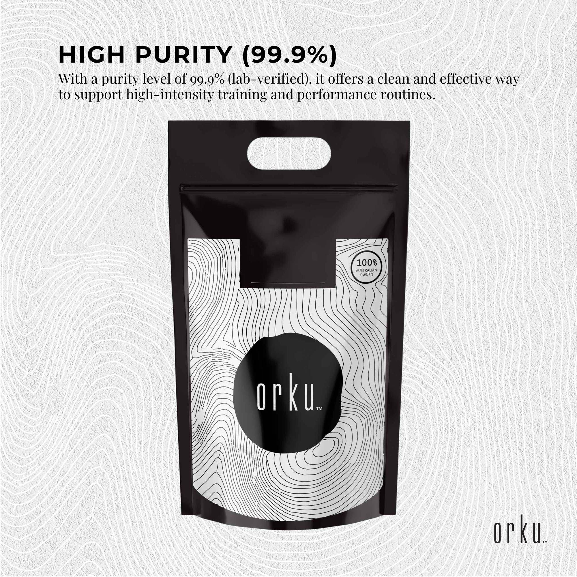 Orku 5Kg Creatine Monohydrate Powder 200 Mesh Micronised 99.9% Pure Unflavoured V238-SUPDZ-40174651506768