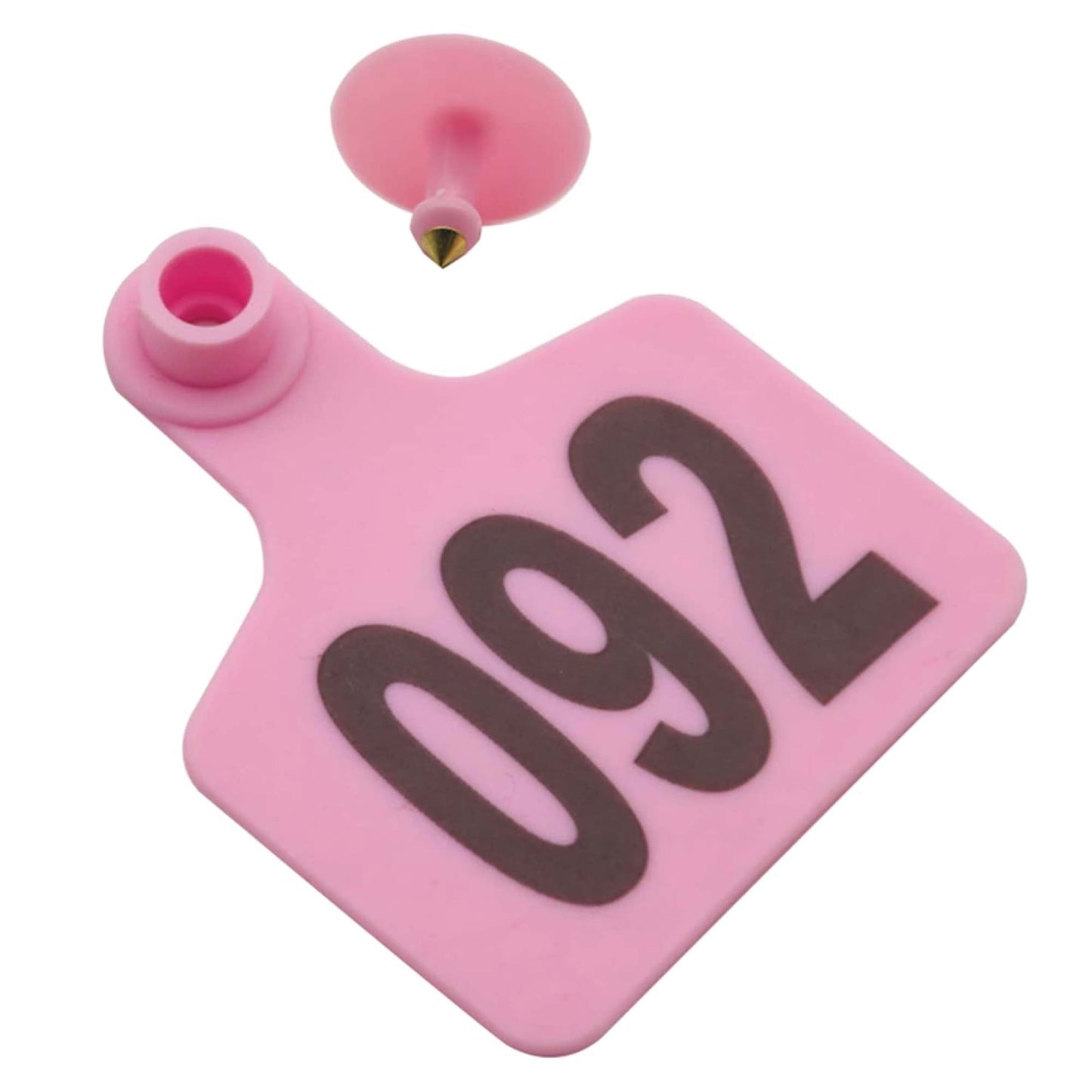 1-100 Cattle Number Ear Tags 5x4cm Set - Small Pink Pig Goat Livestock Label V238-SUPDZ-40192186482768