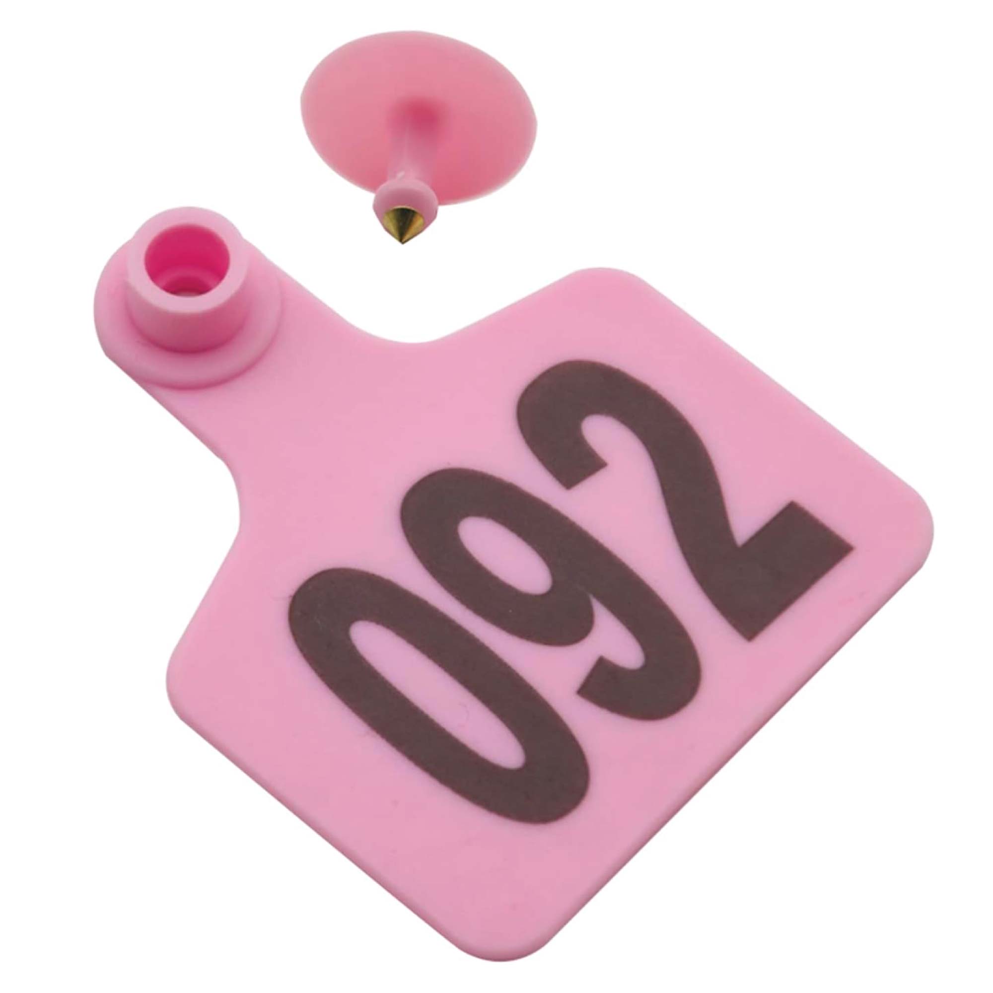 1-100 Cattle Number Ear Tags 5x4cm Set - Small Pink Pig Goat Livestock Label V238-SUPDZ-40192186482768