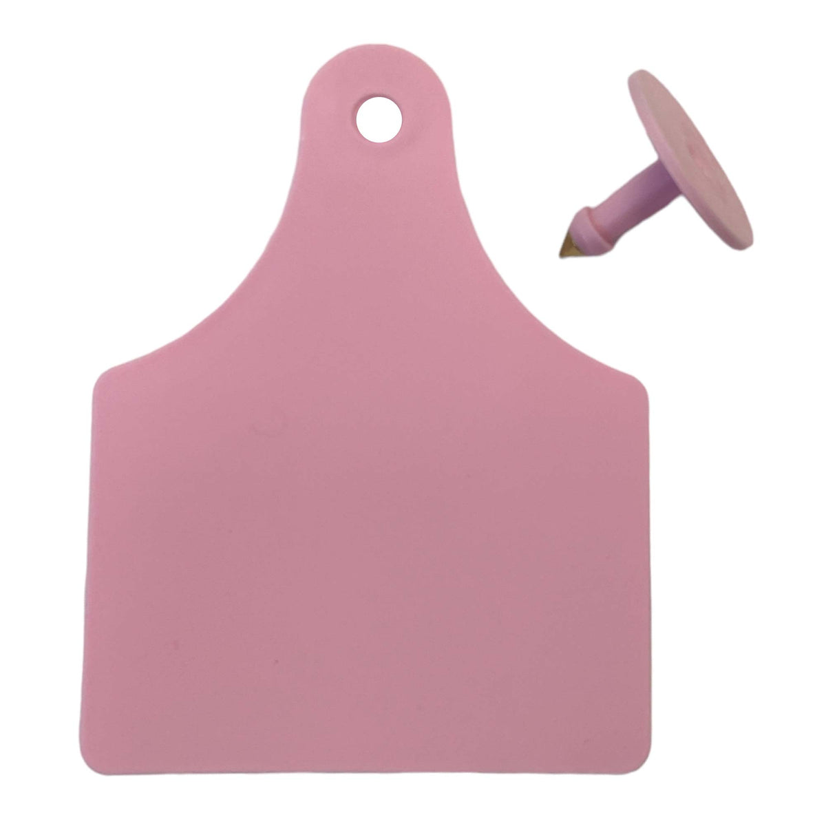 100x Cattle Ear Tags 7x10cm Set - Large Pink Blank Cow Sheep Livestock Label V238-SUPDZ-40208874274896