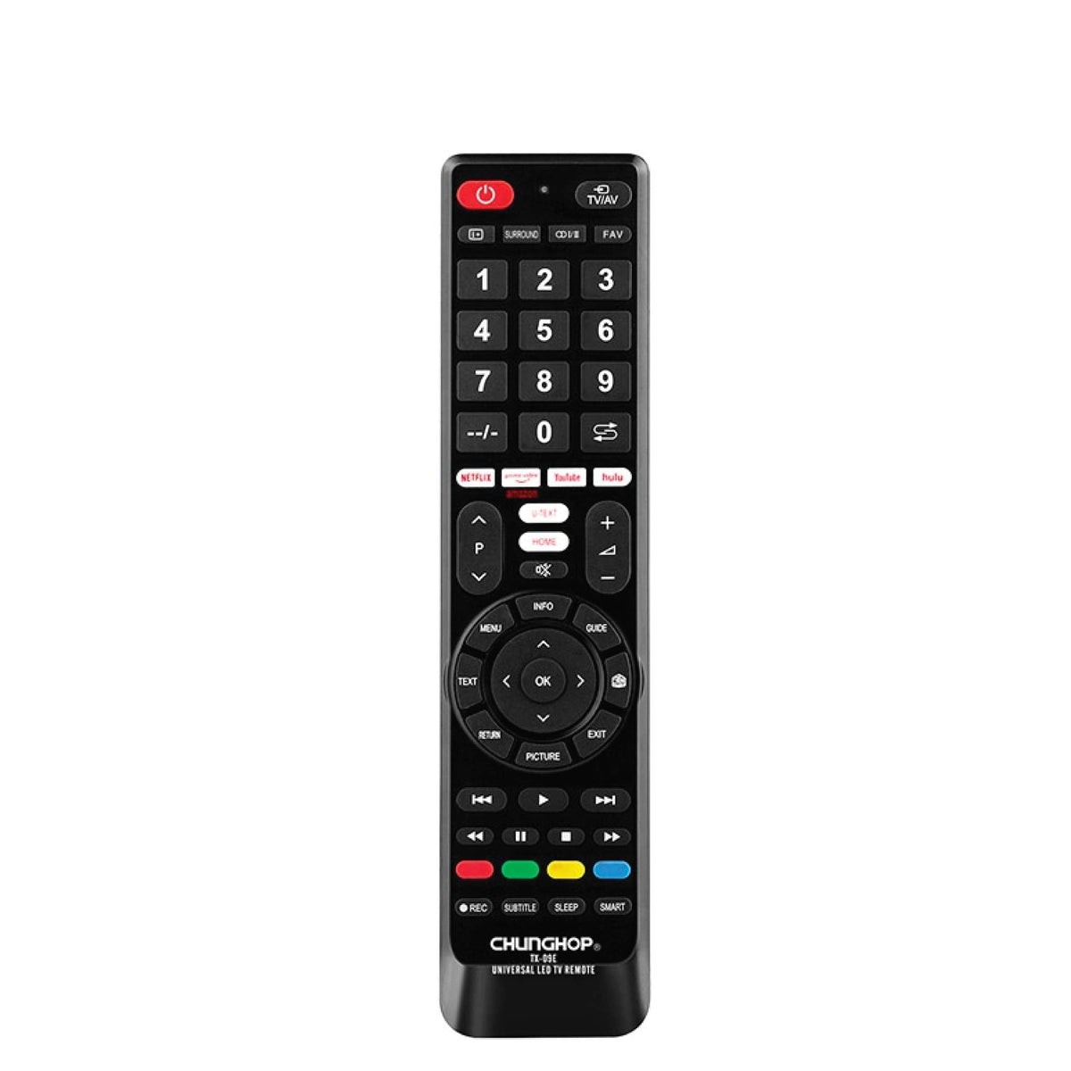 Chunghop Universal TV Remote TX-09E -3D For Smart TVs HDTV LED LCD V238-SUPDZ-40208883482704