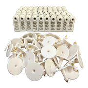 1-100 Cattle Number Ear Tag 5x2cm Set - Mini White Cow Sheep Pig Livestock Label V238-SUPDZ-40208915726416