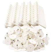 100x Cattle Ear Tags 5x2cm Set - Mini White Blank Pig Goat Livestock Label V238-SUPDZ-40208930537552
