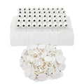 100x Cattle Ear Tags 5x4cm Set - Small White Blank Sheep Pig Livestock Label V238-SUPDZ-40208931487824