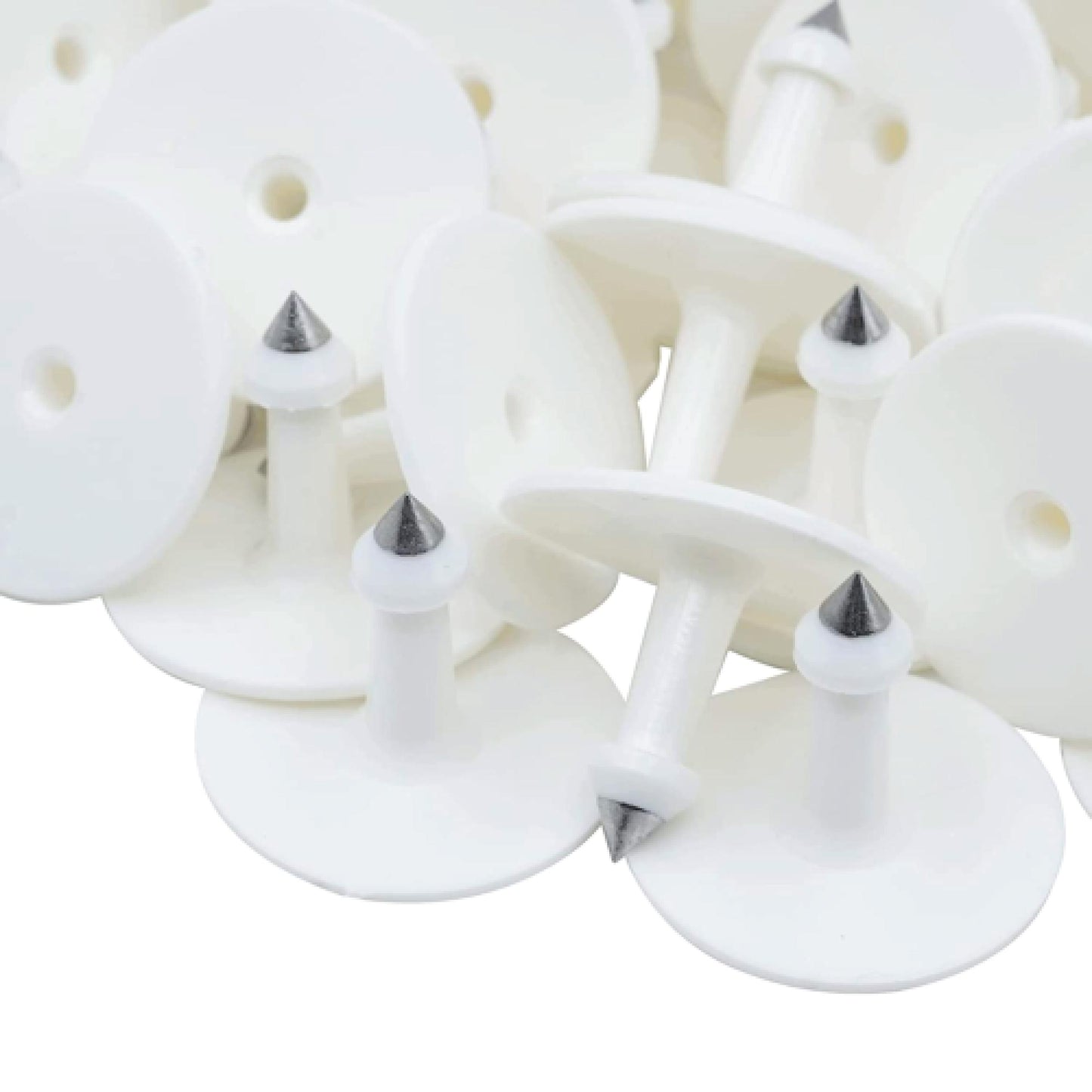 100x Cattle Ear Tags 5x4cm Set - Small White Blank Sheep Pig Livestock Label V238-SUPDZ-40208931487824