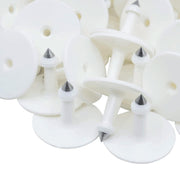 100x Cattle Ear Tags 5x4cm Set - Small White Blank Sheep Pig Livestock Label V238-SUPDZ-40208931487824
