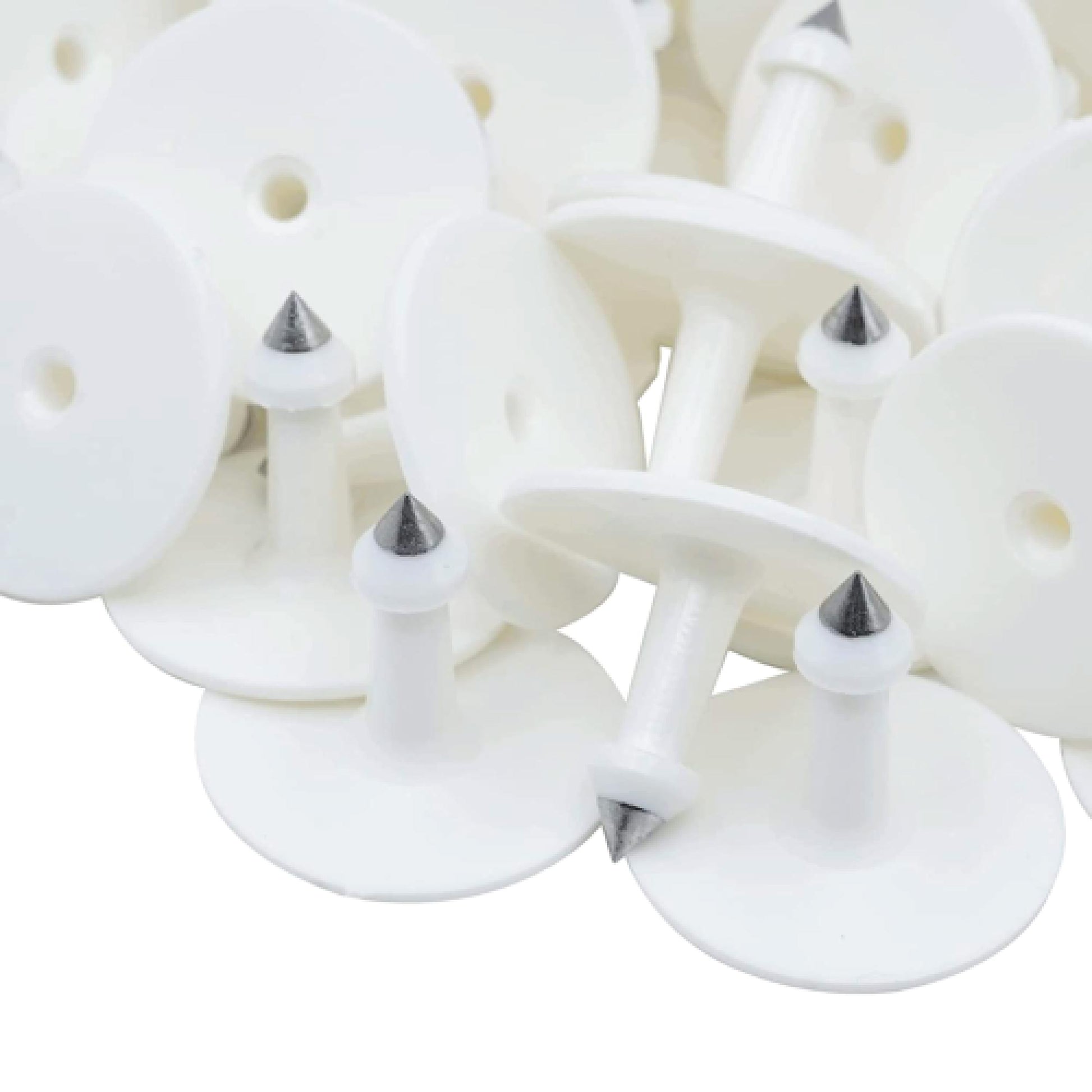 100x Cattle Ear Tags 5x4cm Set - Small White Blank Sheep Pig Livestock Label V238-SUPDZ-40208931487824