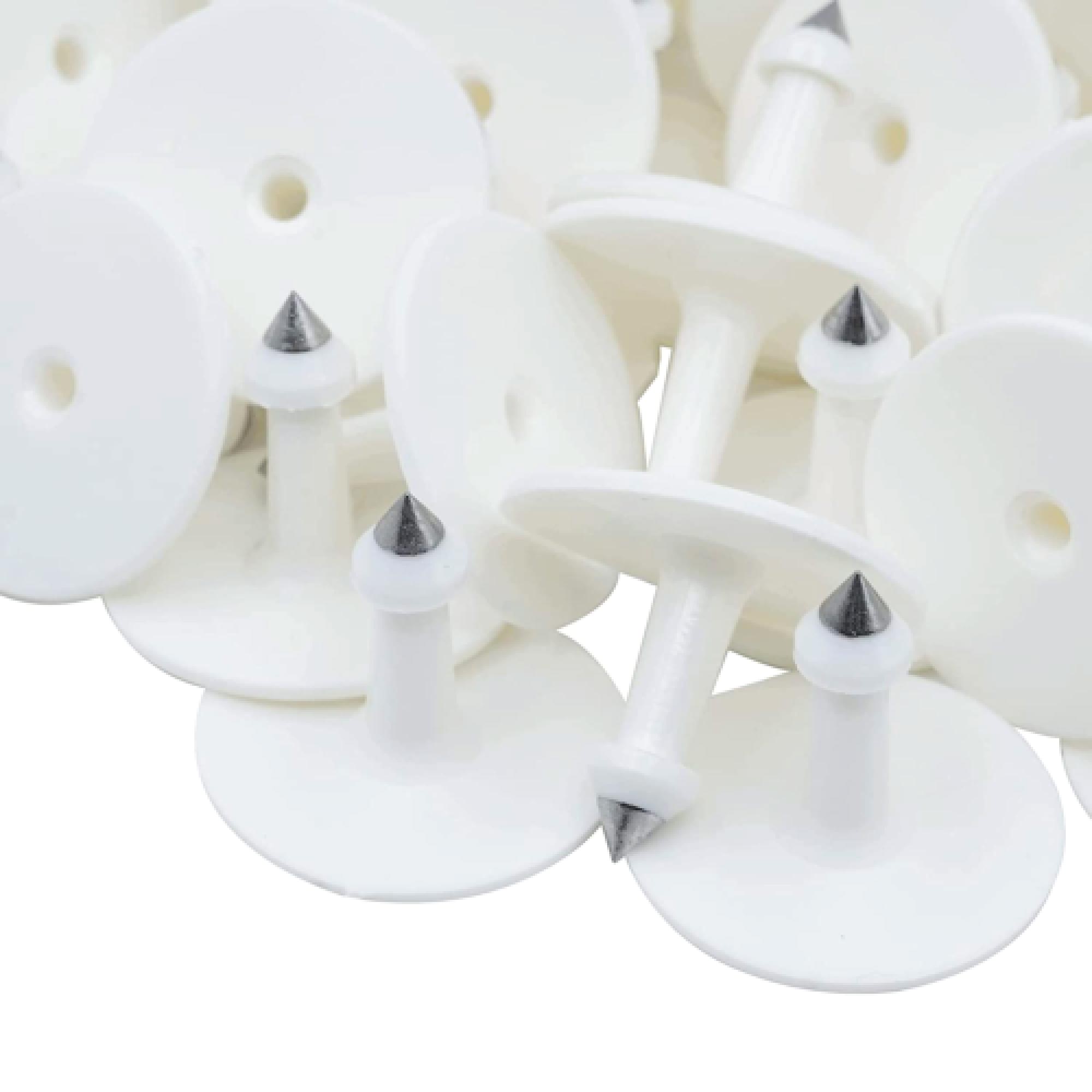 100x Cattle Ear Tags 5x4cm Set - Small White Blank Sheep Pig Livestock Label V238-SUPDZ-40208931487824