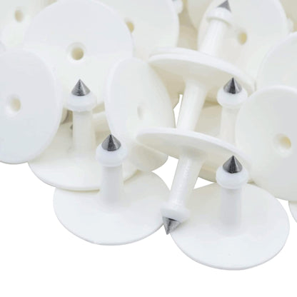 100x Cattle Ear Tags 5x4cm Set - Small White Blank Sheep Pig Livestock Label V238-SUPDZ-40208931487824