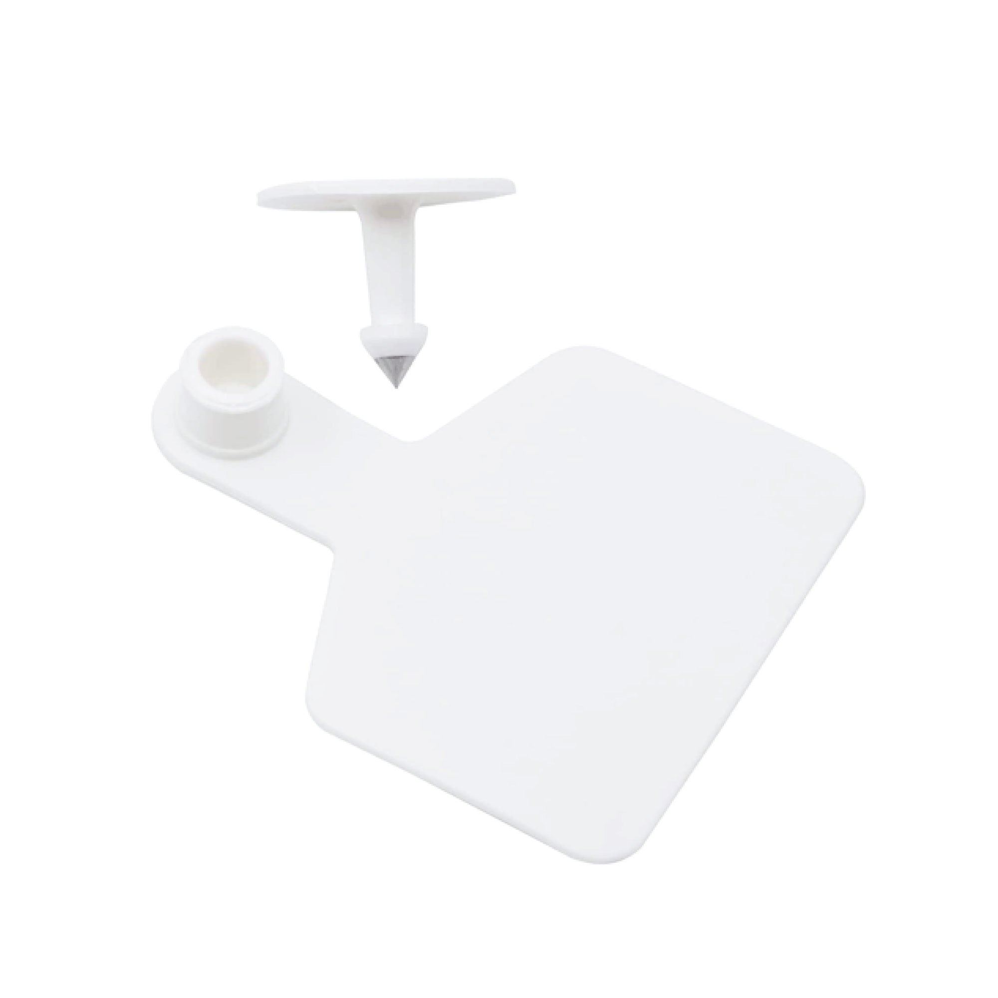 100x Cattle Ear Tags 5x4cm Set - Small White Blank Sheep Pig Livestock Label V238-SUPDZ-40208931487824
