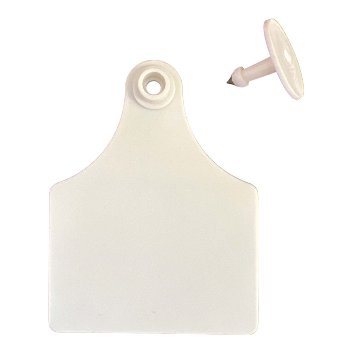 100x Cattle Ear Tags 7x10cm Set - Large White Blank Cow Sheep Livestock Label V238-SUPDZ-40208938795088
