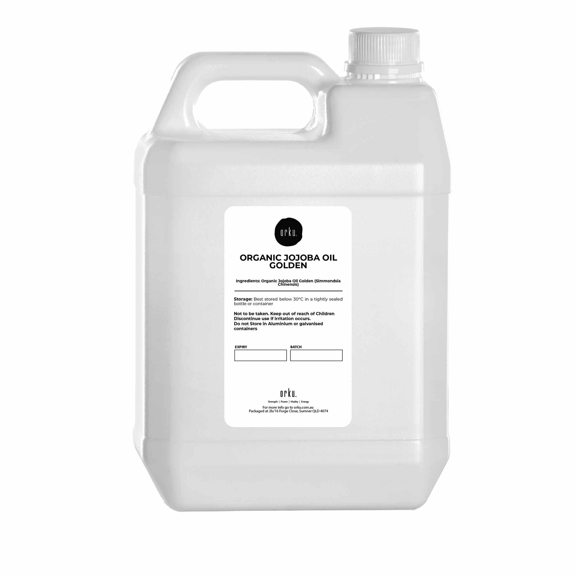 5L Organic Jojoba Oil - Golden Pure Cold Pressed Seed For Hair Skin Nails V238-SUPDZ-40232645558352