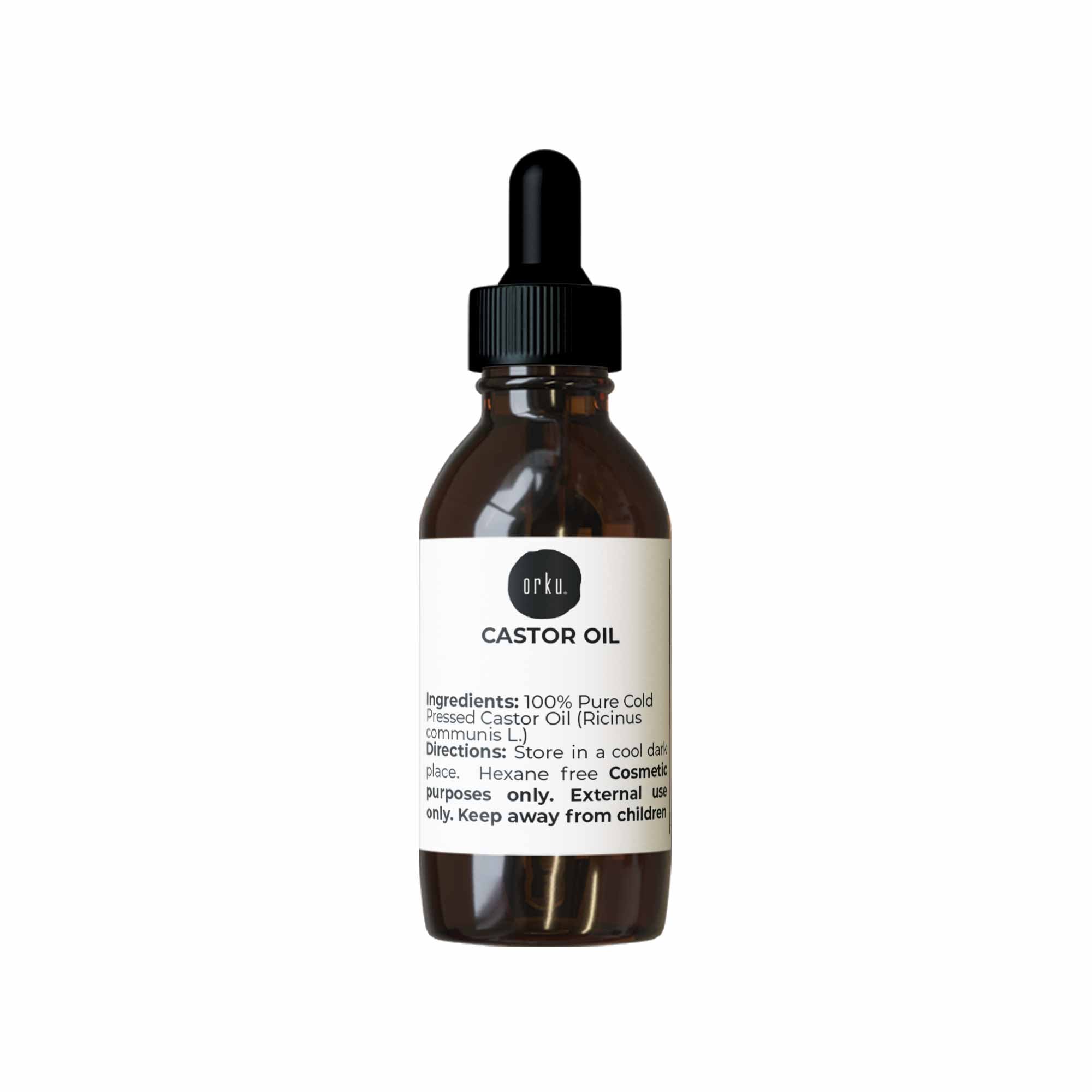 Orku 25ml Castor Oil + Dropper - Hexane Free Cold Pressed Virgin V238-SUPDZ-40282920517712