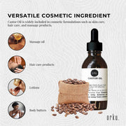 Orku 25ml Castor Oil + Dropper - Hexane Free Cold Pressed Virgin V238-SUPDZ-40282920517712