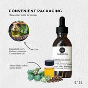 Orku 25ml Castor Oil + Dropper - Hexane Free Cold Pressed Virgin V238-SUPDZ-40282920517712