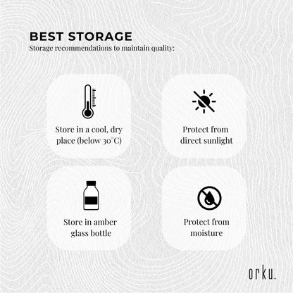Orku 250ml Castor Oil - Hexane Free Cold Pressed Virgin V238-SUPDZ-40283694104656