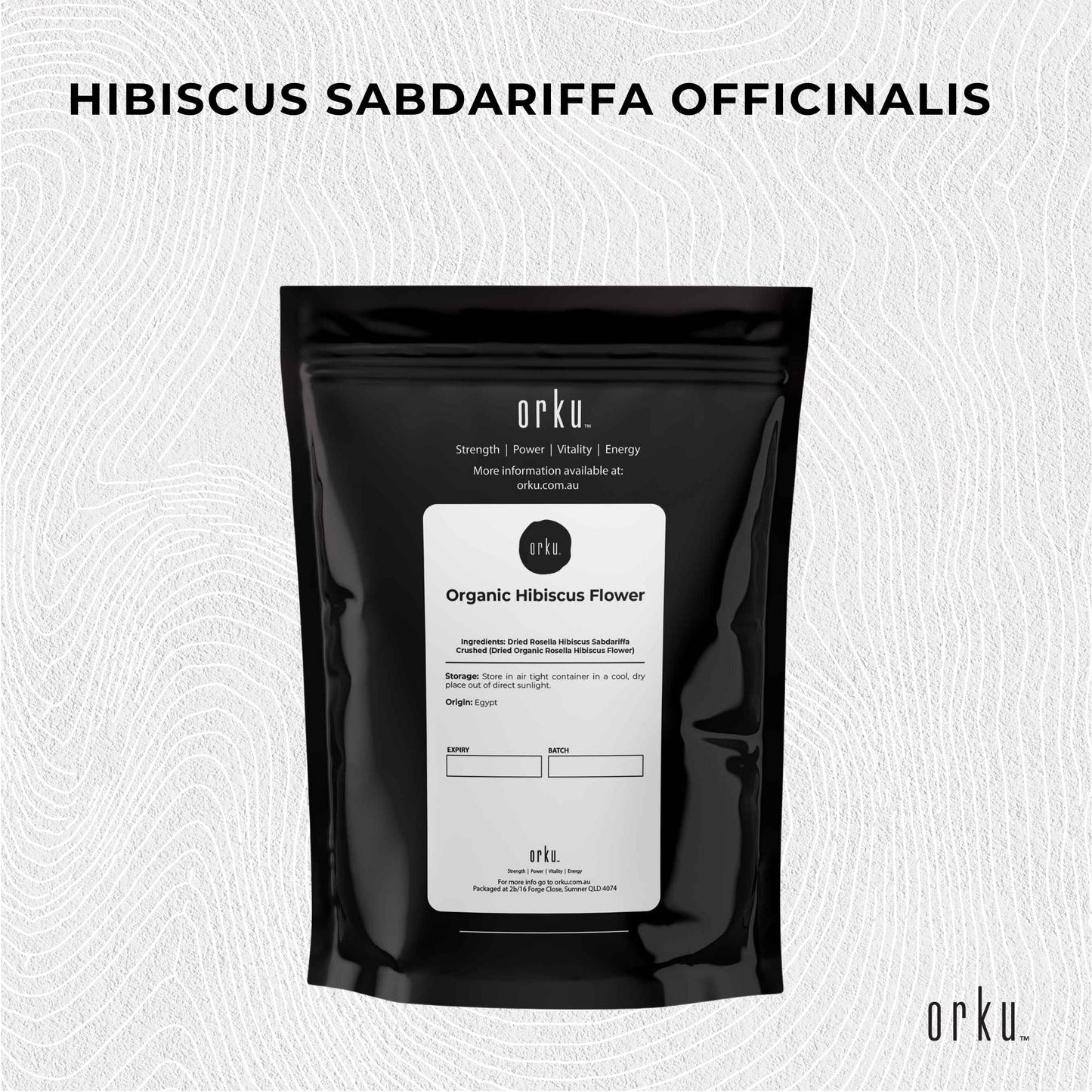 1Kg Organic Hibiscus Rosella Flower Crushed - Dried Herbal Tea Supplement V238-SUPDZ-40289681375312