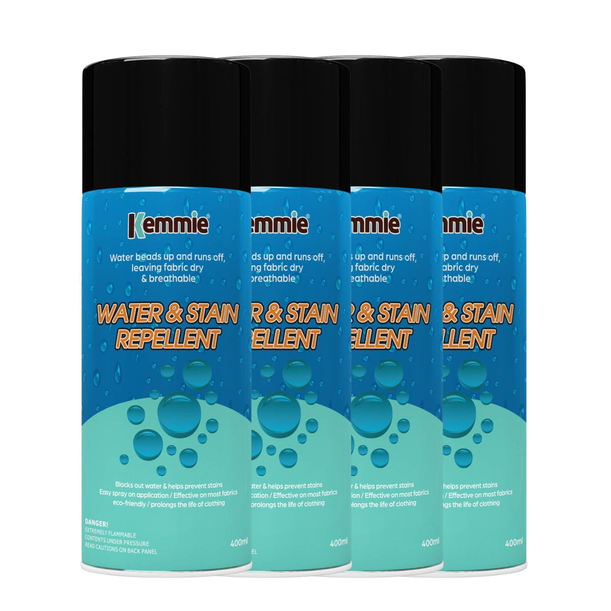 Kemmie 4x212g Water and Stain Repellent Spray for Shoes Suede Leather and Fabric V238-SUPDZ-40292256645200