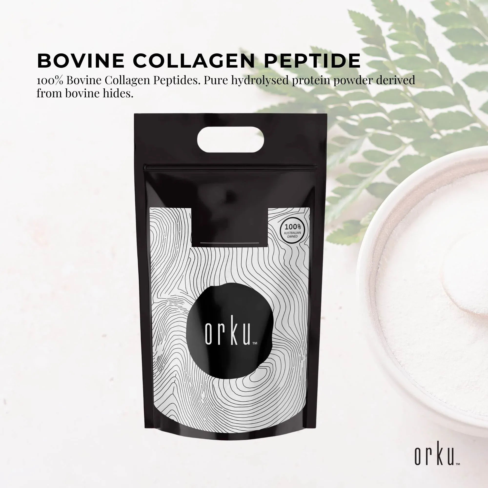 Orku 20Kg Bovine Collagen Peptides Powder Hydrolysed Protein Unflavoured V238-SUPDZ-40309171716176