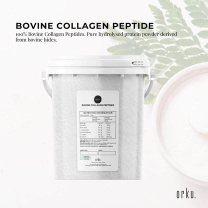 Orku 600g Bovine Collagen Peptides Powder Tub Hydrolysed Protein V238-SUPDZ-40309172207696
