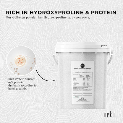 Orku 600g Bovine Collagen Peptides Powder Tub Hydrolysed Protein V238-SUPDZ-40309172207696