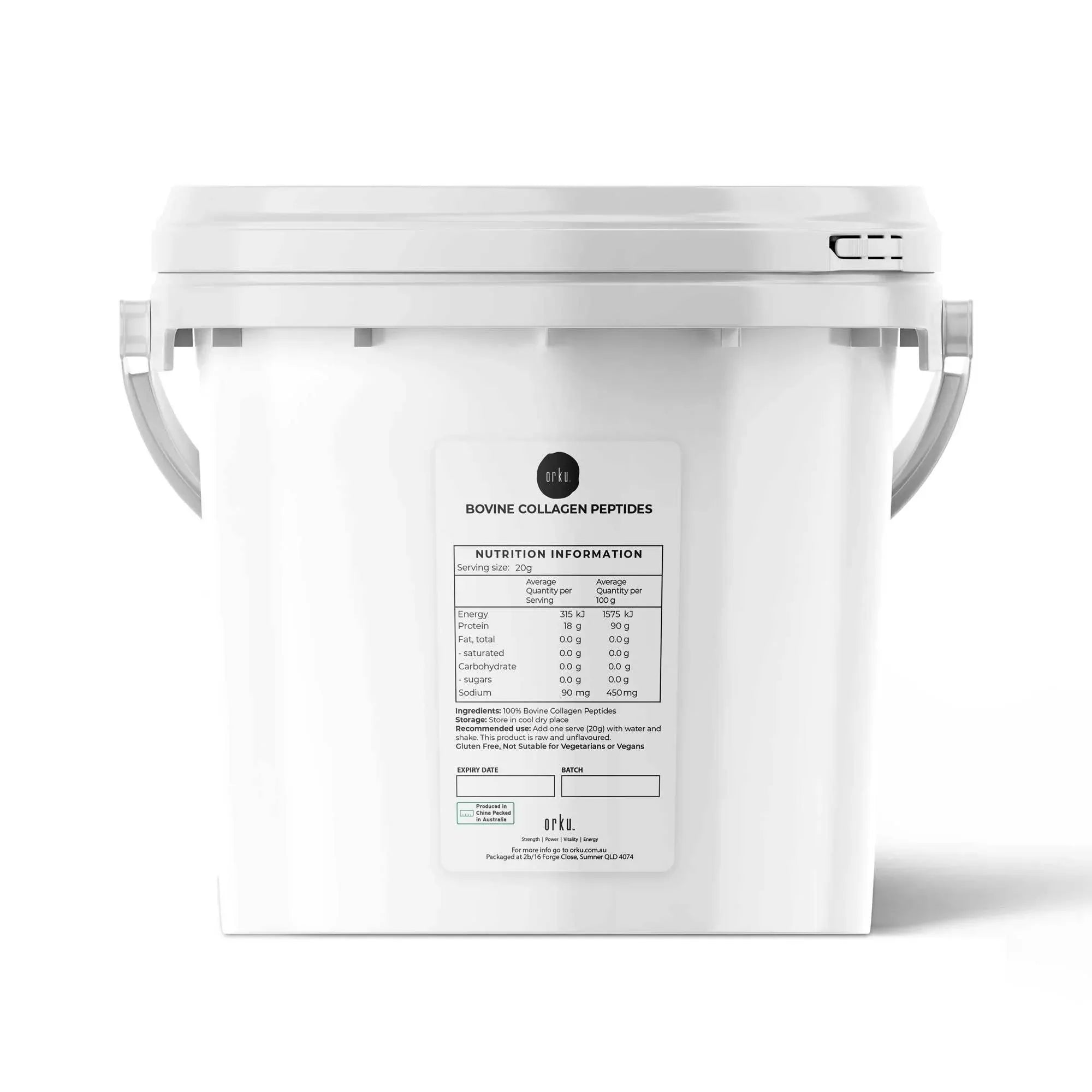 Orku 2.5Kg Bovine Collagen Peptides Powder Tub Hydrolysed Protein V238-SUPDZ-40309172469840