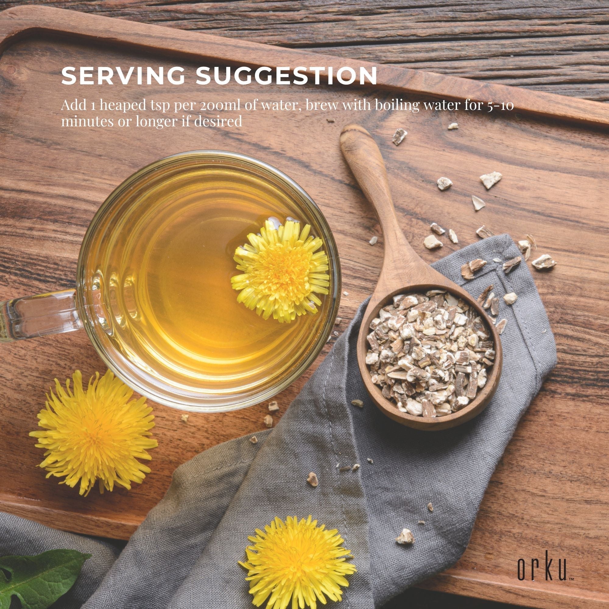 400g Organic Dandelion Root - Dried Raw Herbal Tea Supplement V238-SUPDZ-40319445336144