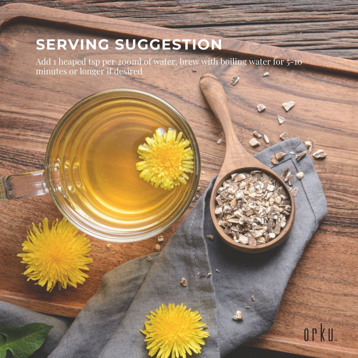 50g Organic Dandelion Root - Dried Raw Herbal Tea Supplement V238-SUPDZ-40319452610640